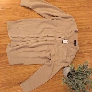 NWT The Limited Tan cardigan sweater